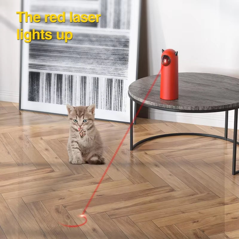 Get Your Cat's Purr-sonality Pouncing with the Automatic LED Laser Cat Toy – Hours of Feline Fun!