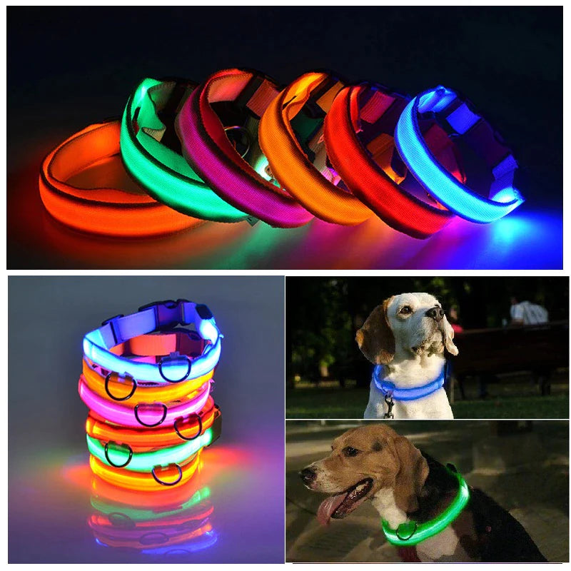 Brighten Up Your Pooch's Style: The LED Adjustable Blinking Dog Collar – Glow In The Dark Fun & Safety for Your Furry Friend!