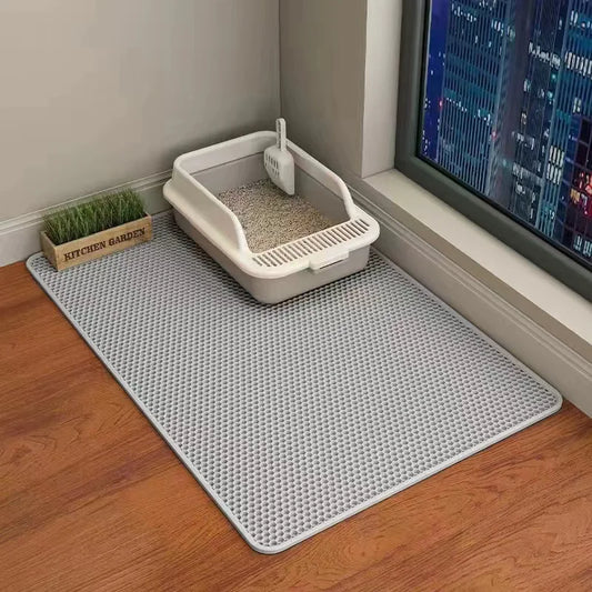 Ultimate Cat Litter Mat - Double Layer, Waterproof & Anti-Slip Design for Easy Cleanup