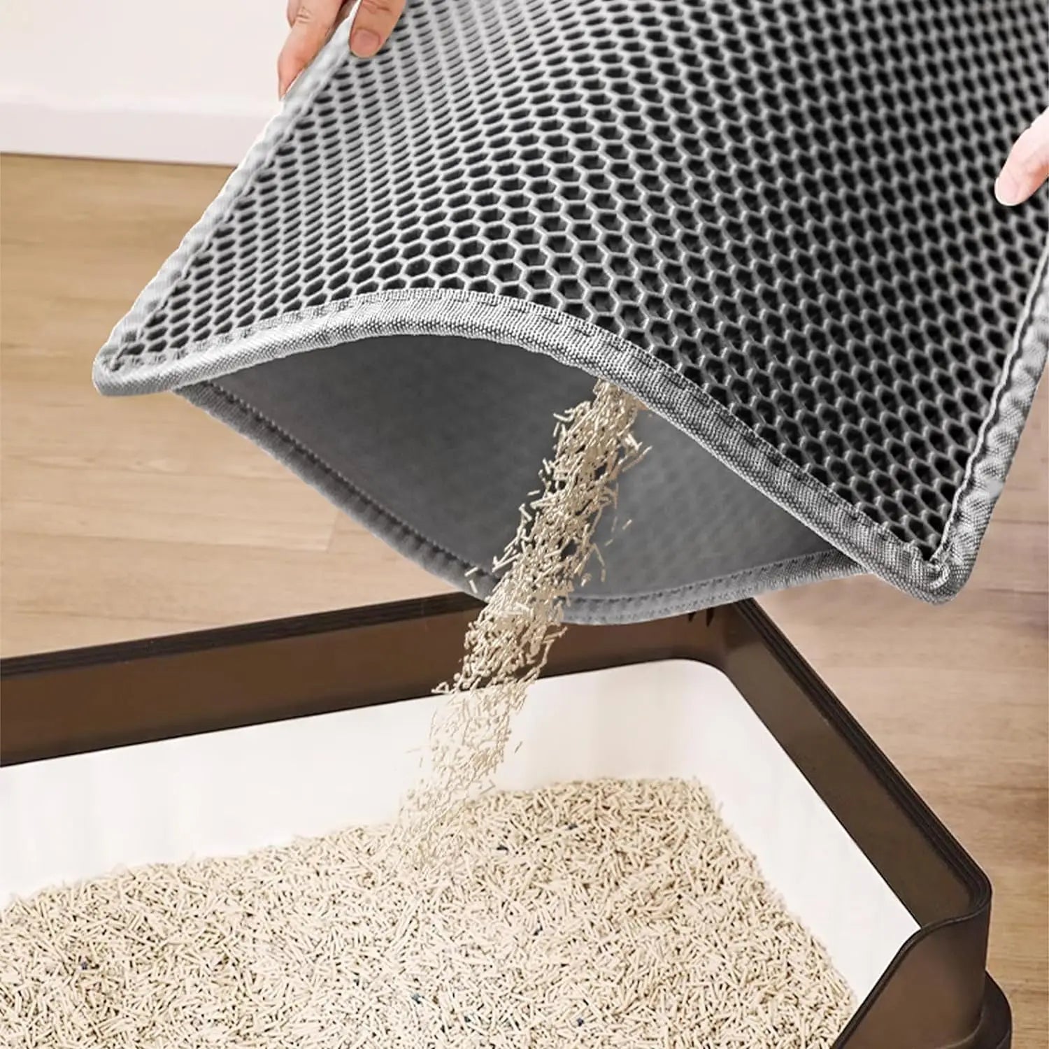 Ultimate Cat Litter Mat - Double Layer, Waterproof & Anti-Slip Design for Easy Cleanup
