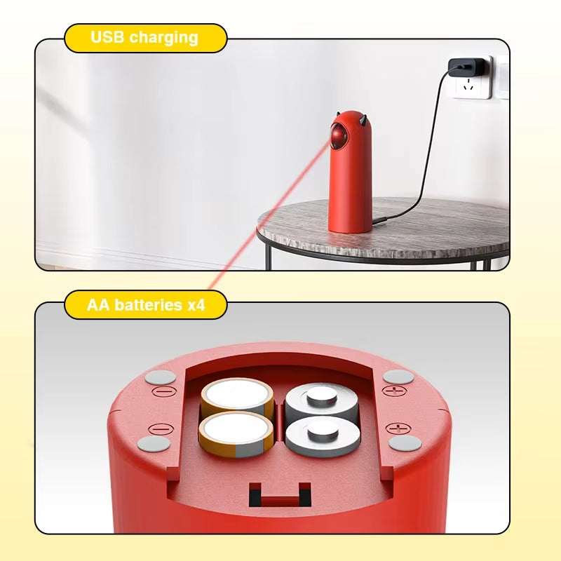 Get Your Cat's Purr-sonality Pouncing with the Automatic LED Laser Cat Toy – Hours of Feline Fun!
