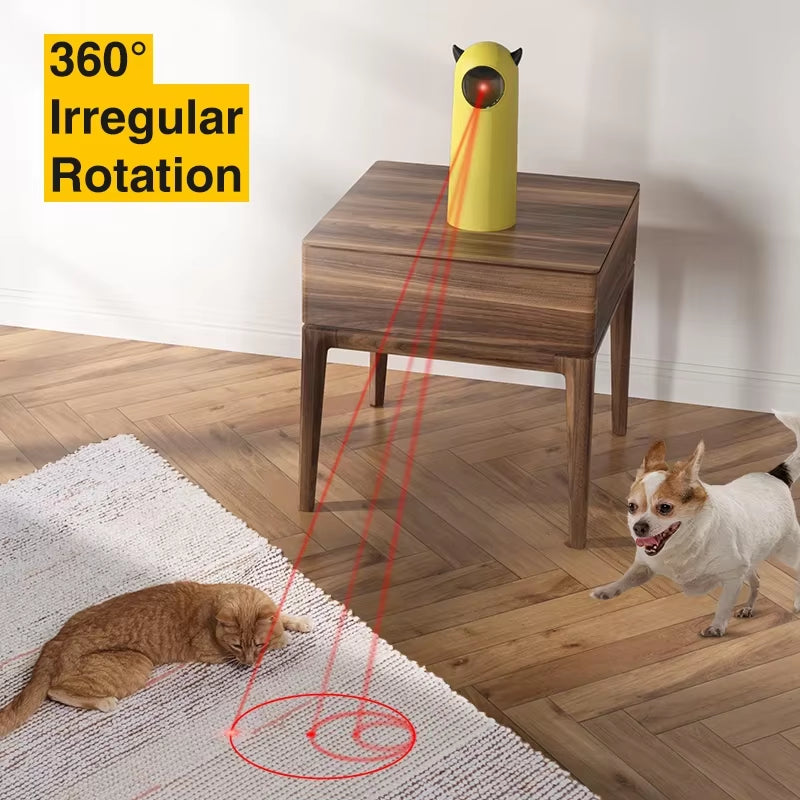 Get Your Cat's Purr-sonality Pouncing with the Automatic LED Laser Cat Toy – Hours of Feline Fun!