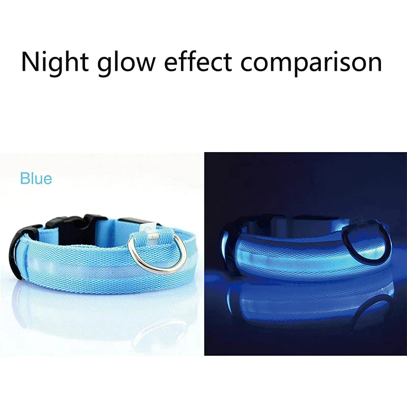 Brighten Up Your Pooch's Style: The LED Adjustable Blinking Dog Collar – Glow In The Dark Fun & Safety for Your Furry Friend!